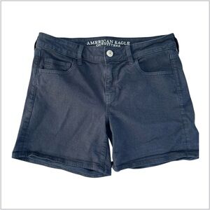 American Eagle Oufitters Black AEO Twill Midi Super Stretch Summer Women Size 10